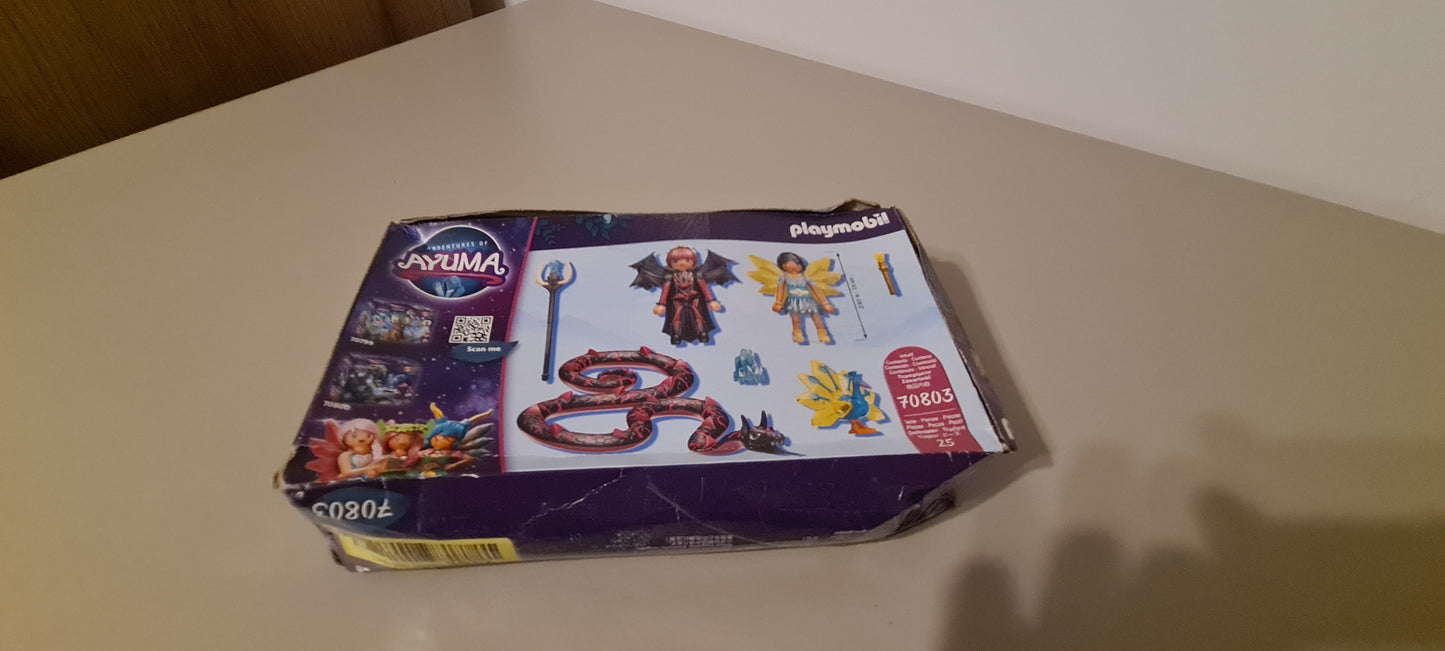 Playmobil Zanele din Ayuma 70803 - Crystal Fairy si Bat Fairy cu animalul de suflet