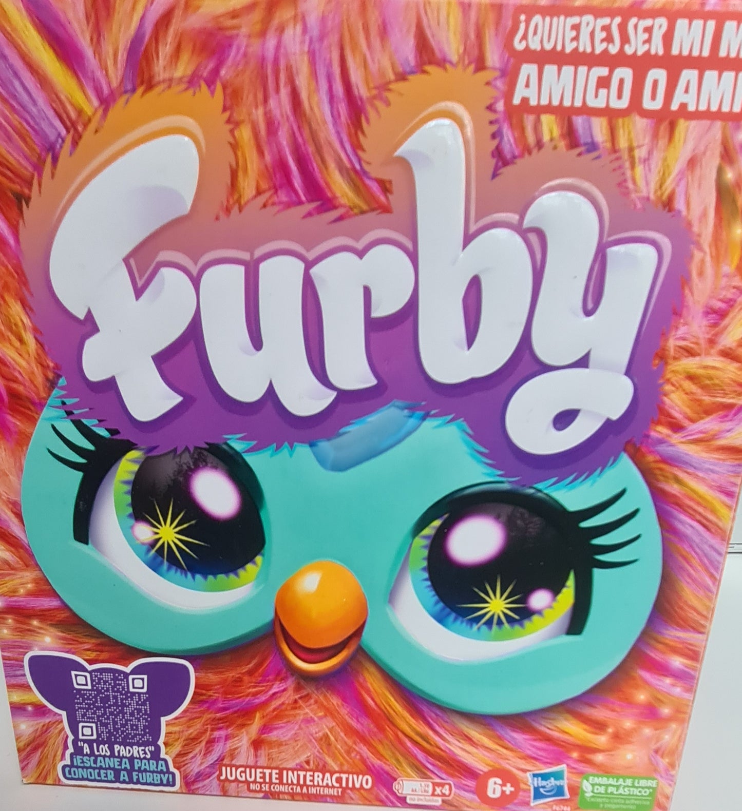 Jucarie interactiva Hasbro, Furby Pink, 15 accesorii, limba Spaniola, 6 ani