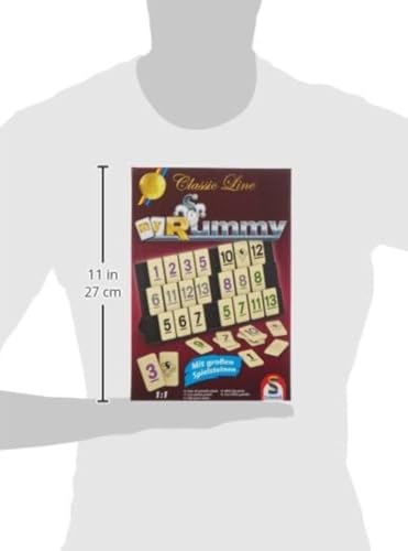 Schmidt Spiele 49282 - Classic Line MyRummy, Joc de Plăci cu Piese Mari