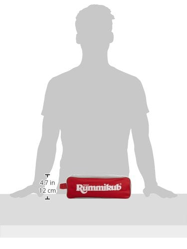 Jumbo Spiele Rummikub Original - Joc clasic de remi cu geantă practică pentru călătorii. Joc de societate pentru adulți și copii de la 7 ani - 2 până la 4 jucători.