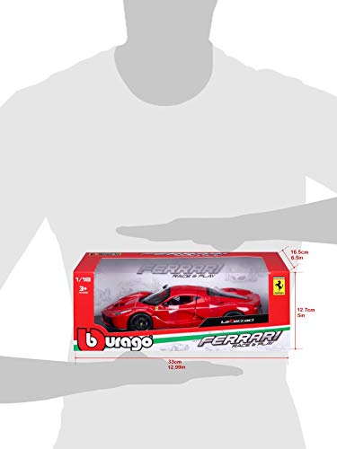 Bburago - 1/18 Ferrari Race & Play LaFerrari, Culoare Roșie (18-16001)