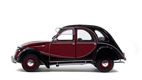Citroen 2CV6 Charleston 1983 - Model auto 1:18, Roșu/Negru