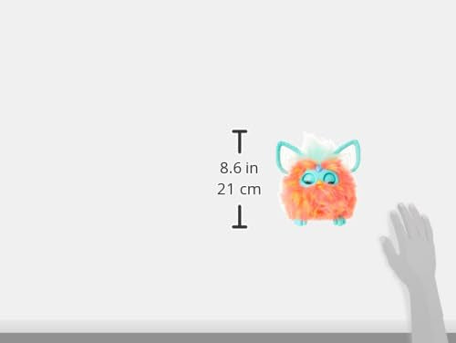 Furby Roșu Coralin, Pluș Interactiv – Versiunea Franceză (Ambalajul poate varia)