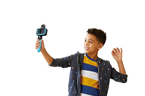 VTech KidiZoom Studio (Albastru) - Cameră video pentru copii cu jocuri distractive, cameră digitală cu efecte speciale, baterie reîncărcabilă, cadou ideal de Crăciun pentru băieți și fete de 5 ani+.