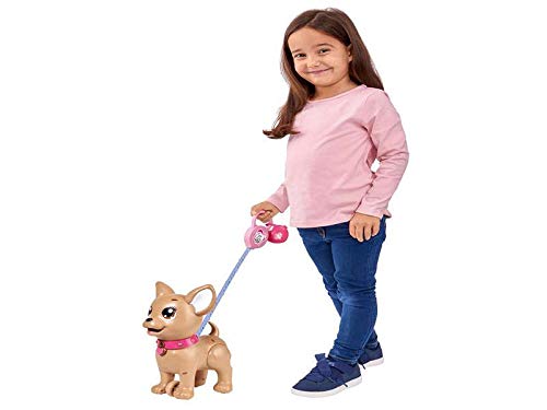 Simba 105893264 - ChiChi Love PooPoo Puppy Chihuahua Jucărie din Plastic cu Lesă, Gustări și Accesorii, pentru Copii de la 3 Ani