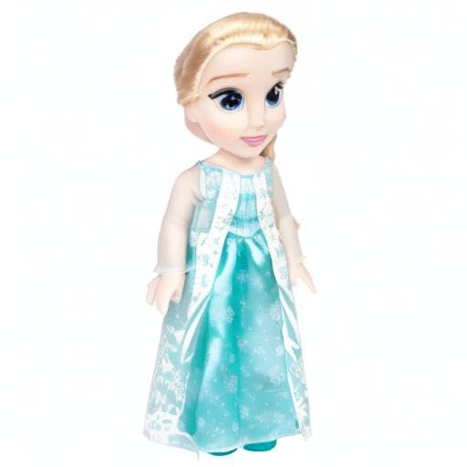 Păpușa Elsa din Frozen - Cântă „Let It Go”, 35 cm, cu accesorii, perfectă pentru fetițe de la 3 ani, 225306, Turcoaz