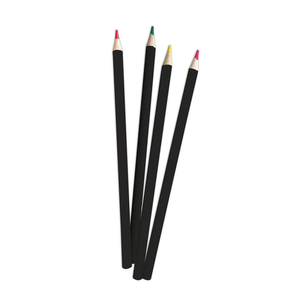 Janod - Set cu măști și markere neon - Les Ateliers du Calme - Set pentru activități creative pentru copii - Dezvoltarea abilităților motorii fine și a creativității - De la 7 ani, J07944