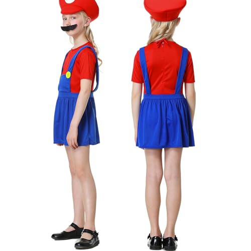 Costum carnaval Super MARIO pentru fetite, marime 7-8 ani