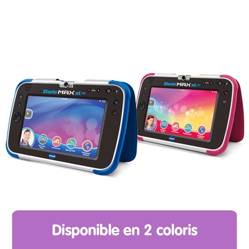 VTech – Tablet Storio Max XL 2, Roz – Tabletă pentru copii de 7 inch cu funcție de învățare – versiune în franceză