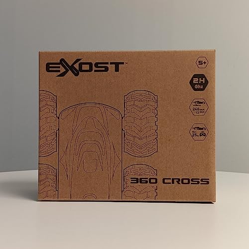 EXOST RC 54257 360 CROSS - Mașină RC Silverlit, 2.4 Ghz, jucărie off-road, 360° stunts, 1:18, roșie