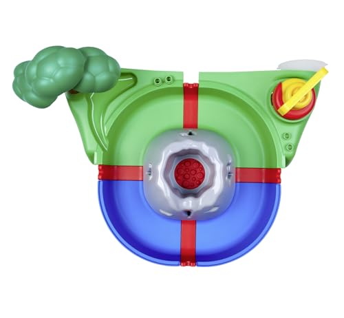 AquaPlay Vulcanul Spumos - Jucărie de Baie cu Mașină de Spumă - Jucărie Acvatica pentru Copii de la 1,5 Ani - Pista de Apă cu Lavă Spumoasă, Lac și Bărcuță Inclusiv Ventuze pentru Cadă și Alte Suprafațe.