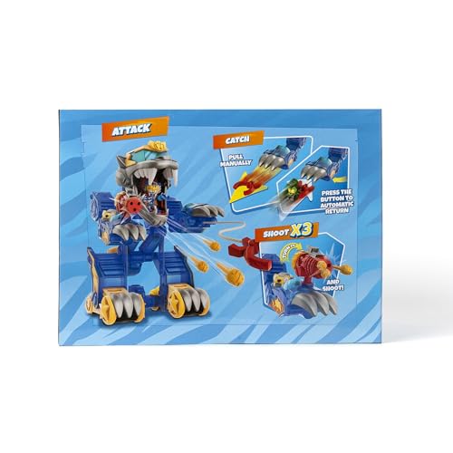 SUPERTHINGS Wild Tigerbot Kazoom – Robot Tigru Transformabil. Robotul se transformă într-un vehicul. Include 1 Wild Kid și 1 Wild SuperThing