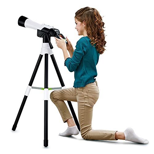 VTech - Telescopul video interactiv Genius XL, telescop pentru copii cu ecran digital color, in limba frnceza