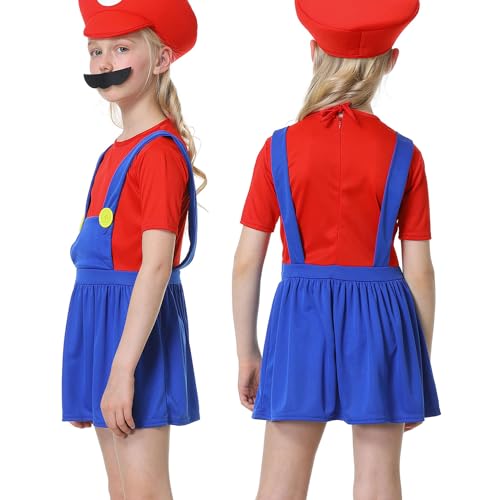 Costum carnaval Super MARIO pentru fetite, marime 7-8 ani
