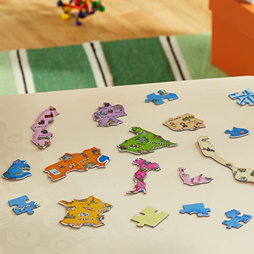Diset - Țările Europei, Puzzle educativ pentru învățarea geografiei europene de la 7 ani.