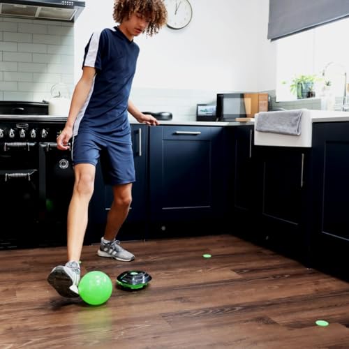 Minge Inteligentă Smart Ball 1001CB-MTL pentru Antrenament Fotbal în Sală, Neagră, Mărime Unică