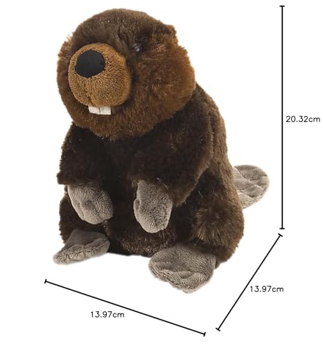 Wild Republic 10845 Castor de pluș, Cuddlekins Jucărie de Pluș, 20cm