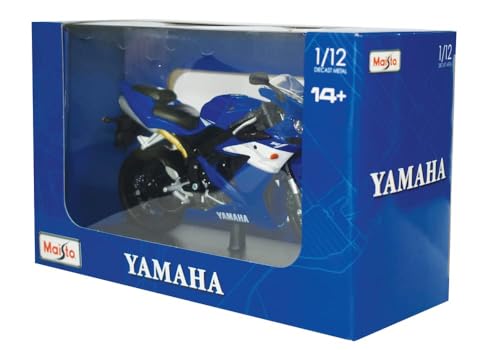 Maisto M32712 1:12 Motocicletă Yamaha YZF-R1, Diverse Designuri și Culori, Mărime Medie