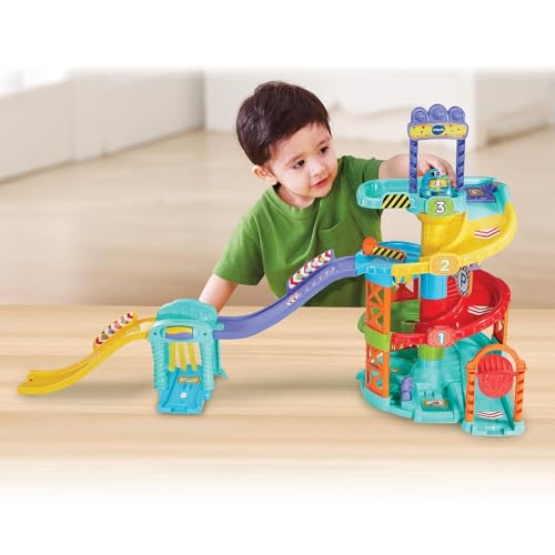 VTech Baby Tut Tut Flitzer - Parcare Interactivă cu Elemente Mobile, Melodii și Autobuz Multilingv - Pentru Copii 1-5 Ani