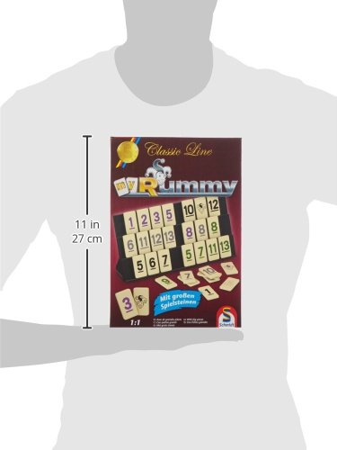 Schmidt Spiele 49282 - Classic Line MyRummy, Joc de Plăci cu Piese Mari