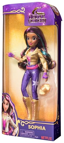 Unicorn Academy - Păpușa Sophia, originală din seria Netflix, 24 cm, cu 6 accesorii pentru jocuri imaginative, pentru copii de la 4 ani.