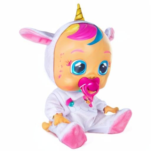 Cry Babies Magic Tears - Păpușa Interactivă Fantasy Dreamy, Unicorn | Plânge cu lacrimi reale | Cadouri & Jucării pentru Fete și Băieți, 2 ani+