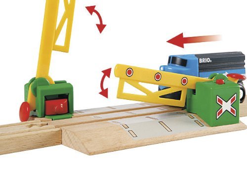 BRIO Calea Ferată 33750 - Intersecție Magnetică - Accesorii pentru Trenulețe din Lemn - Jucărie pentru copii de la 3 ani