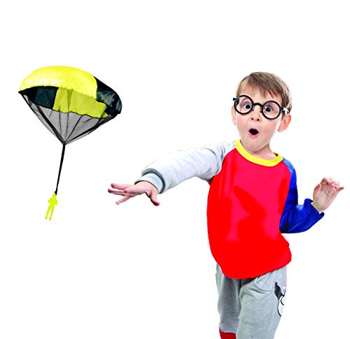 GÜNTHER FLUGSPIELE 1171 - Parașută, diametru aprox. 46 cm, culori asortate, cadou ideal pentru distracție.