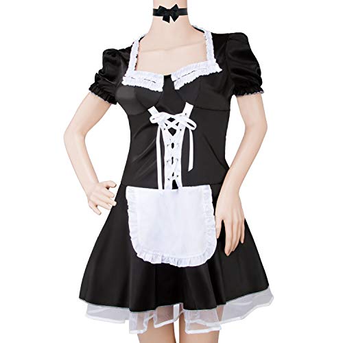 Costum Cosplay Sexy pentru Femei - Uniformă de Servitoare Franceză, Rochie Fancy cu Schürze (3XL)