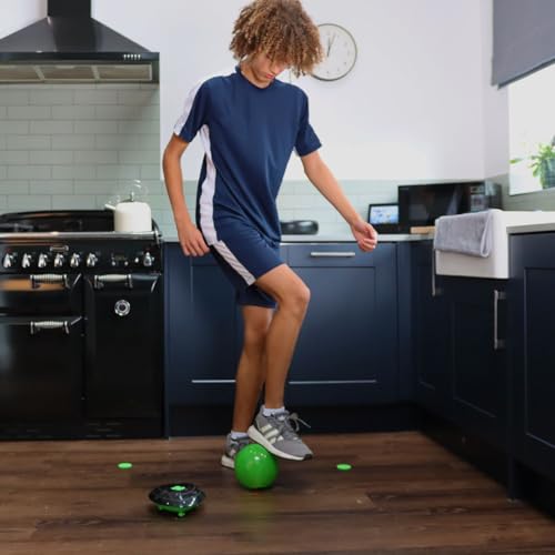 Minge Inteligentă Smart Ball 1001CB-MTL pentru Antrenament Fotbal în Sală, Neagră, Mărime Unică