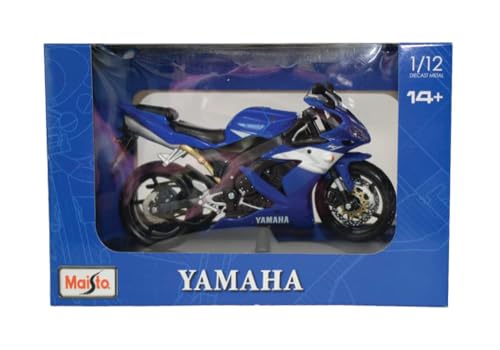Maisto M32712 1:12 Motocicletă Yamaha YZF-R1, Diverse Designuri și Culori, Mărime Medie