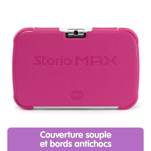 VTech – Tablet Storio Max XL 2, Roz – Tabletă pentru copii de 7 inch cu funcție de învățare – versiune în franceză
