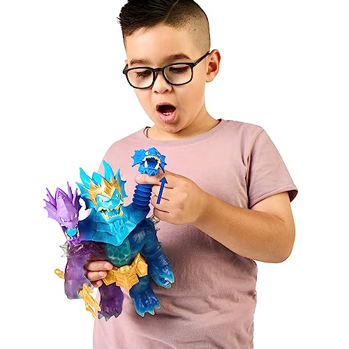 Héroes de Goo JIT Zu - Figurina King Hydra din Deep Goo Sea cu Atac Triplu 3 în 1 al Puterii Goo. De asemenea, emite Sunete de Bătălie și Lumină!