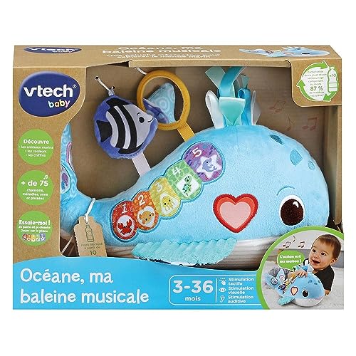 VTech Baby Balena Wal - Jucărie de Stimulare și Descoperire, Albastru