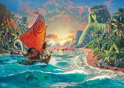 Puzzle 1000 piese Vaiana (Moana) - Schmidt Spiele 58030, Disney, Thomas Kinkade