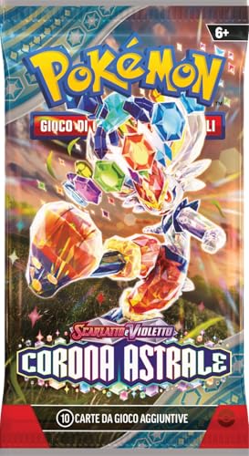 Pachet de expansiune Pokémon TCG: Scarlet și Violet - Astral Crown (Șase pachete de expansiune) EXCLUSIV AMAZON