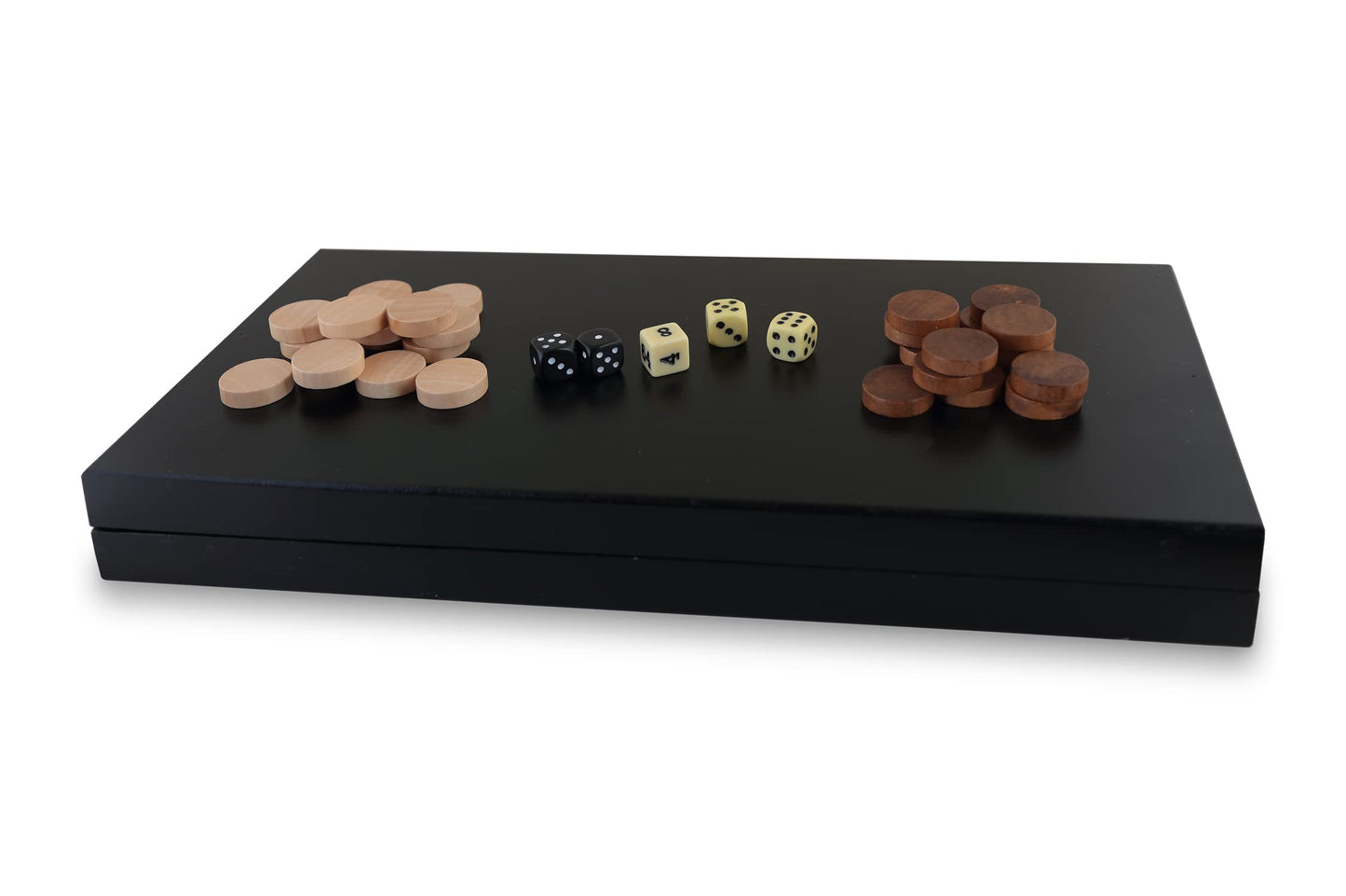 Jocuri Aquamarine - Backgammon Seria Neagră, Culoare Neagră, Fără Valoare (Compudid CP033)