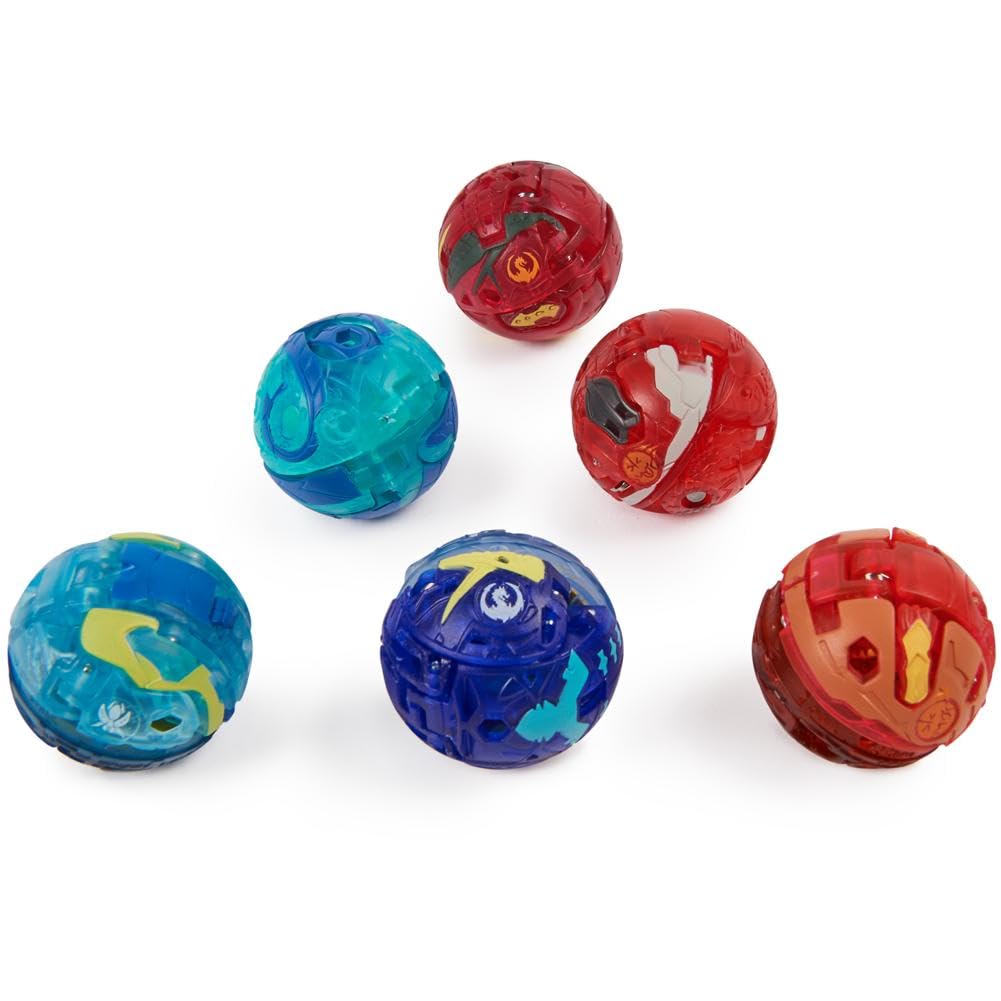 BAKUGAN Pachet Ultimate 6, Special Attack Dragonoid, Nillious, Mantid, Octogan, figurine de acțiune personalizabile cu rotație, jucărie pentru băieți și fete