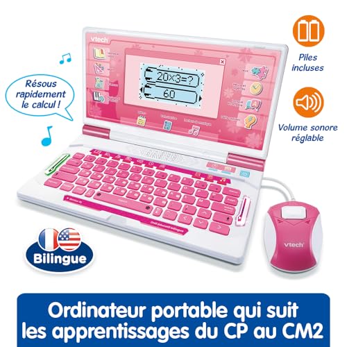 VTech Genius XL Ordi, bilingv, Roz