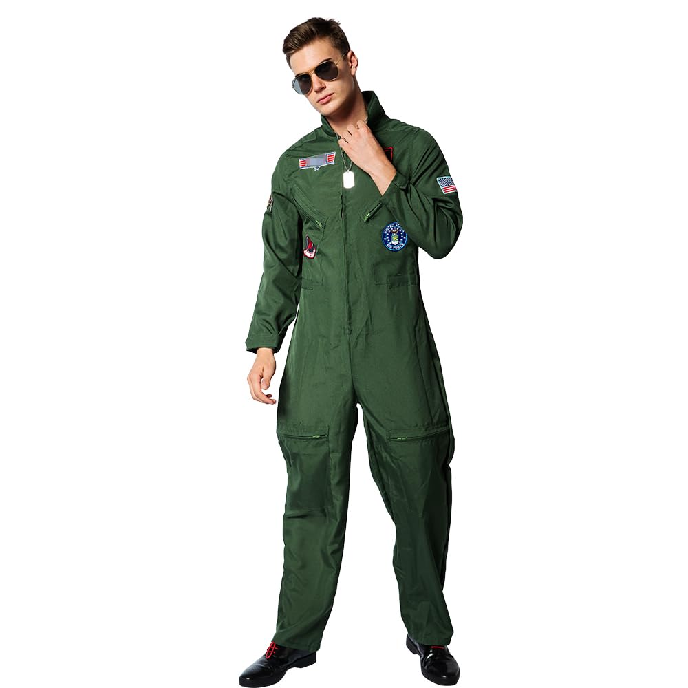 EraSpooky Costum pilot carnaval, adulți