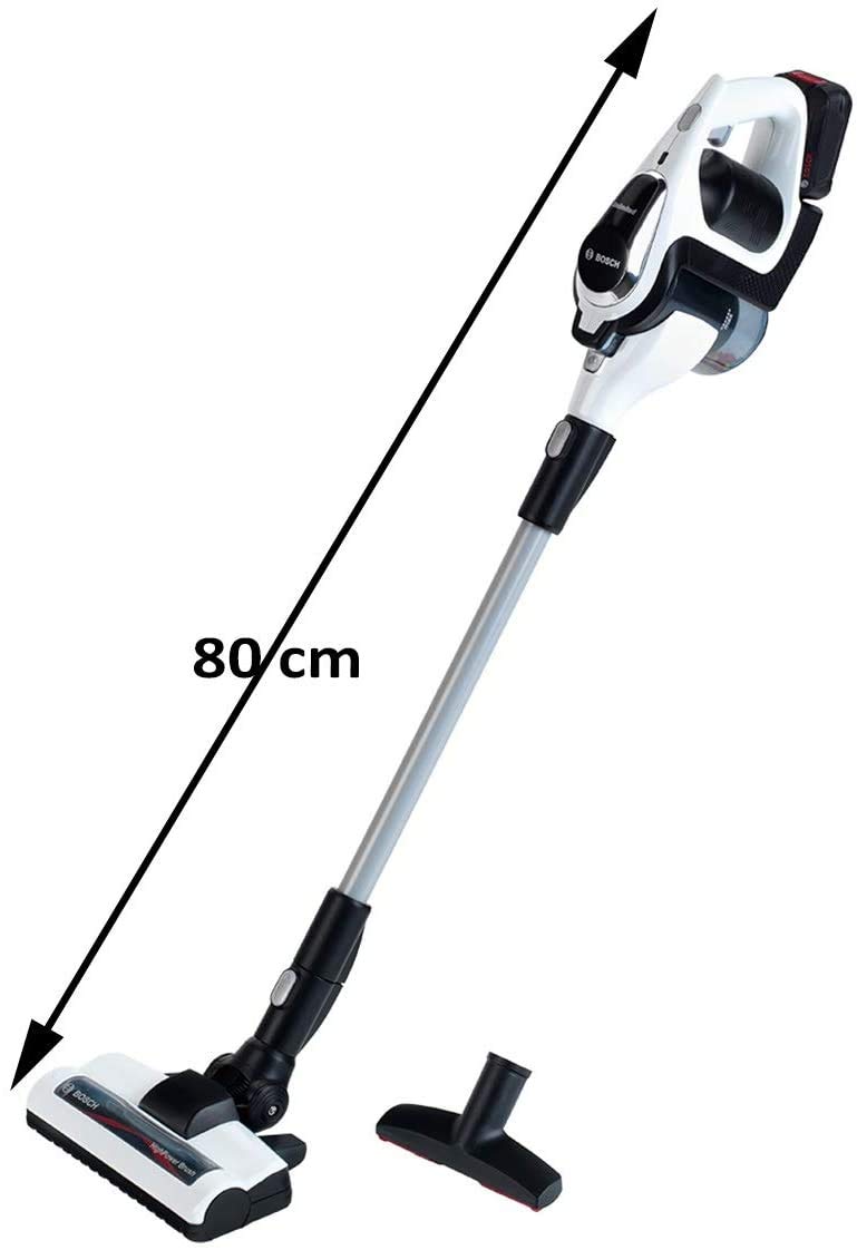 Aspirator Bosch Theo Klein 6812 | Aspirator cu funcție de aspirație și sunet | Duza de podea rotativă și detașabilă | Dimensiuni: 16cm x 16cm x 80cm | Jucărie pentru copii de la 3 ani