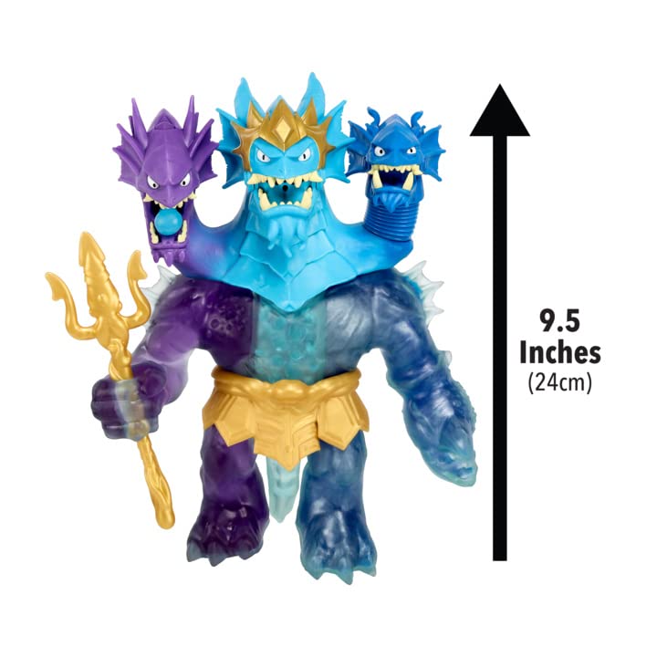 Héroes de Goo JIT Zu - Figurina King Hydra din Deep Goo Sea cu Atac Triplu 3 în 1 al Puterii Goo. De asemenea, emite Sunete de Bătălie și Lumină!