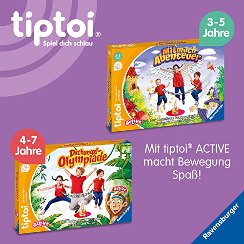 Set Activ Ravensburger tiptoi 00122 - Teatru de Dans Colorat, Joc de Mișcare pentru Copii de la 3 Ani