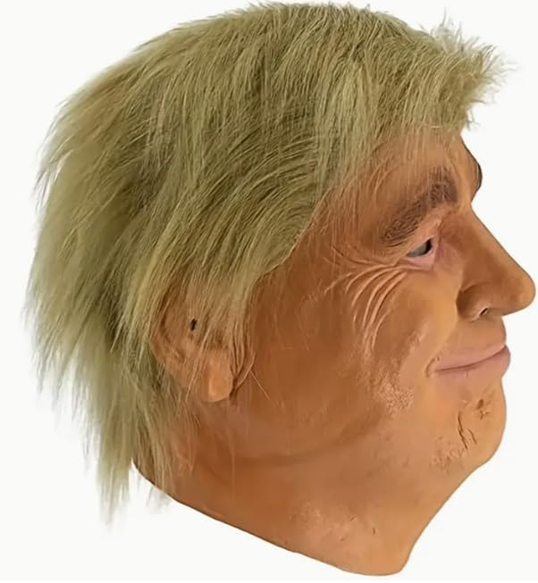 Mască latex Donald Trump, petrecere cosplay
