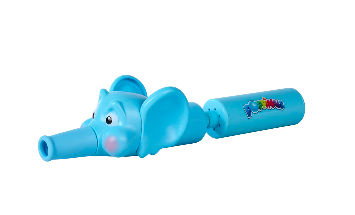 Poppimals Elefant Ballkanone (35 cm) - jucărie amuzantă pentru copii de la 3 ani, cu 20 de mingi colorate și mecanism de pompare.