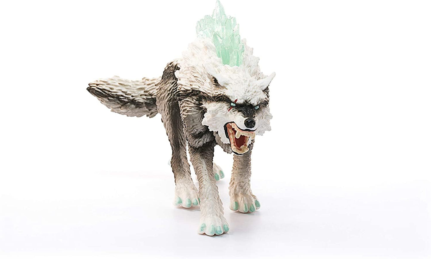SCHLEICH ELDRADOR Creatures | Lupul zapezilor 42452 | Figură de monstru ELDRADOR cu cristale transparente pe spate | cadou minunat pentru băieți și fete | de la 7 ani | 15 x 5 x 9 cm