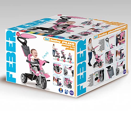 Tricicleta muzicala Baby plus 3 in 1 Feber