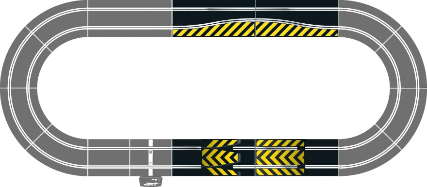 Set de accesorii circuit Scalextric Sprung și Side Swipe, compatibil cu C8511, Negru
