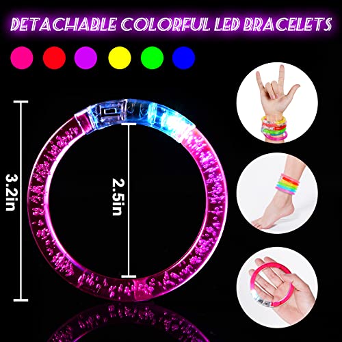 Brățări luminoase Mikulala - Set de 24 brățări care clipește