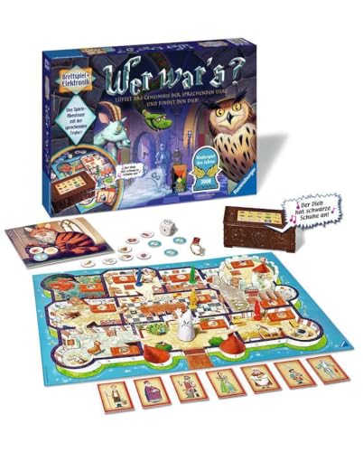 Ravensburger Kinderspiel 21854 - Wer War's, joc de societate pentru copii și adulți, premiat jocul anului, pentru 2-4 jucători, recomandat de la 6 ani.
